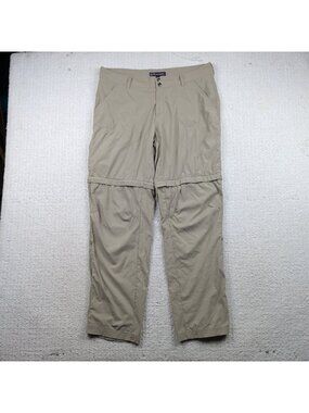 BC Clothing Expedition Pants Mens L Khaki Convertible Roll Up Hiking Outdoor